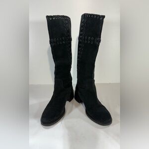 HEYRAUD Elegant Black Heeled Women's Boots size 7